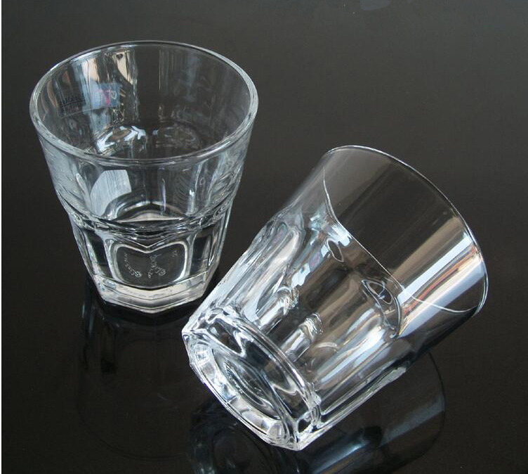 八角杯钢化玻璃杯