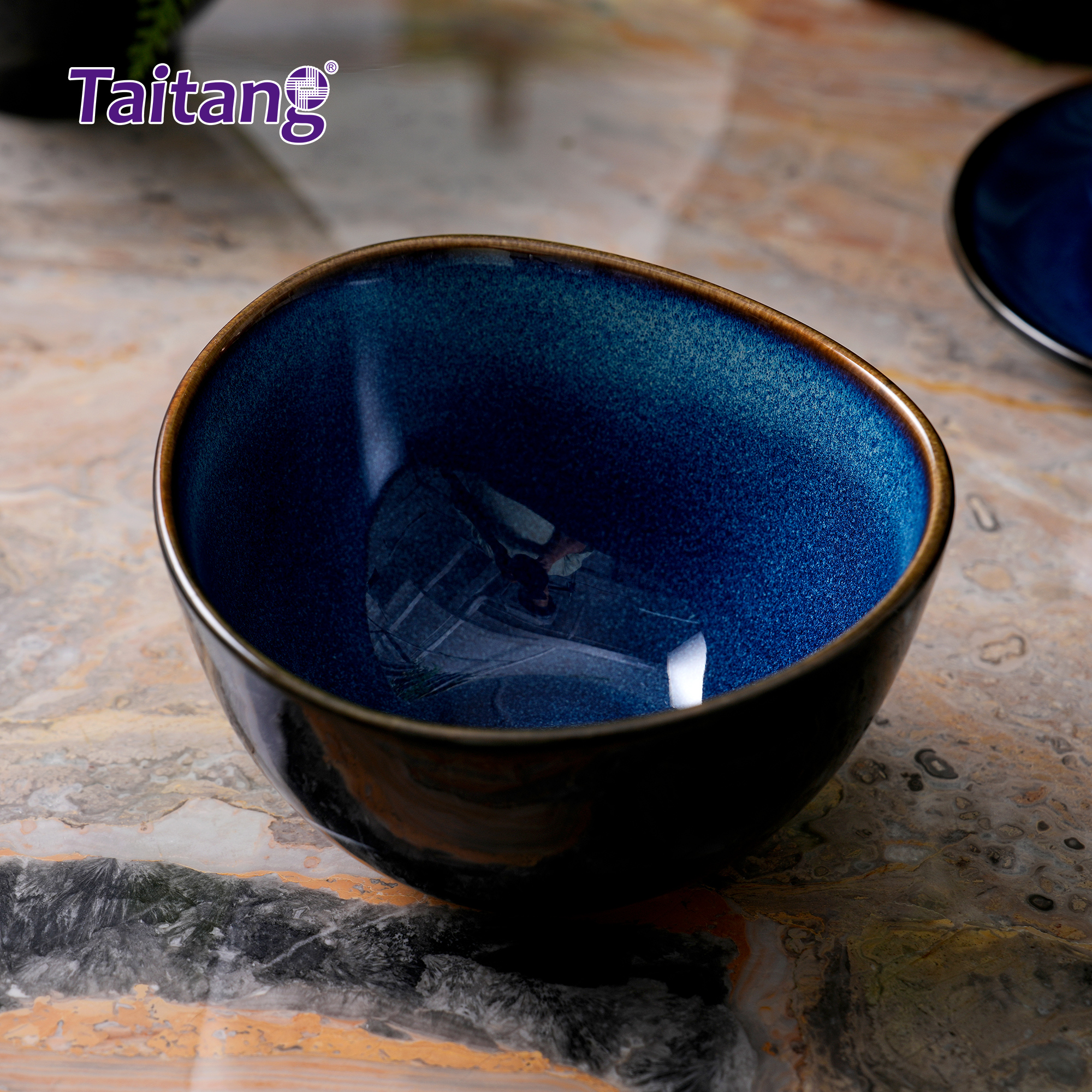 色釉窑变陶瓷餐具-5.5"矩形碗