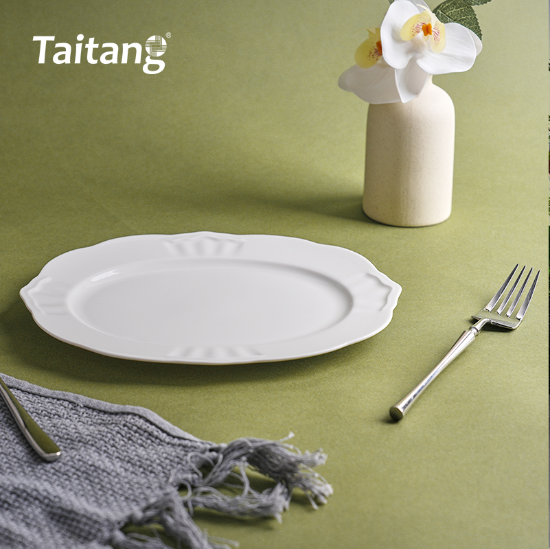 皇冠白瓷-10/12/14"旦形碟