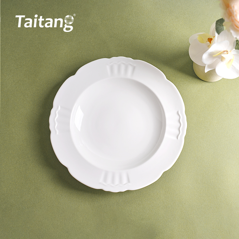 皇冠白瓷-8/9/10"汤盘