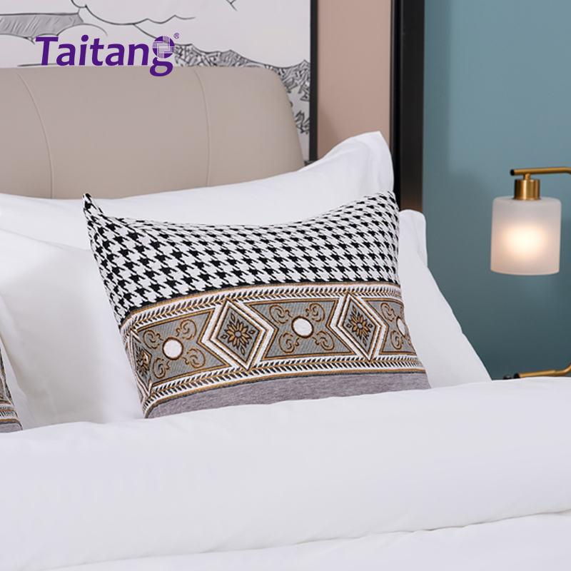 黑金卡伦格-轻奢酒店床旗抱枕套系列