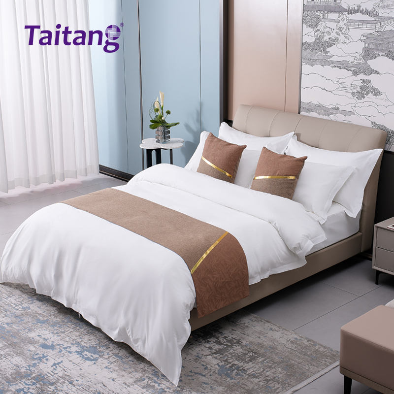 素棉叶语-轻奢酒店床旗抱枕套系列