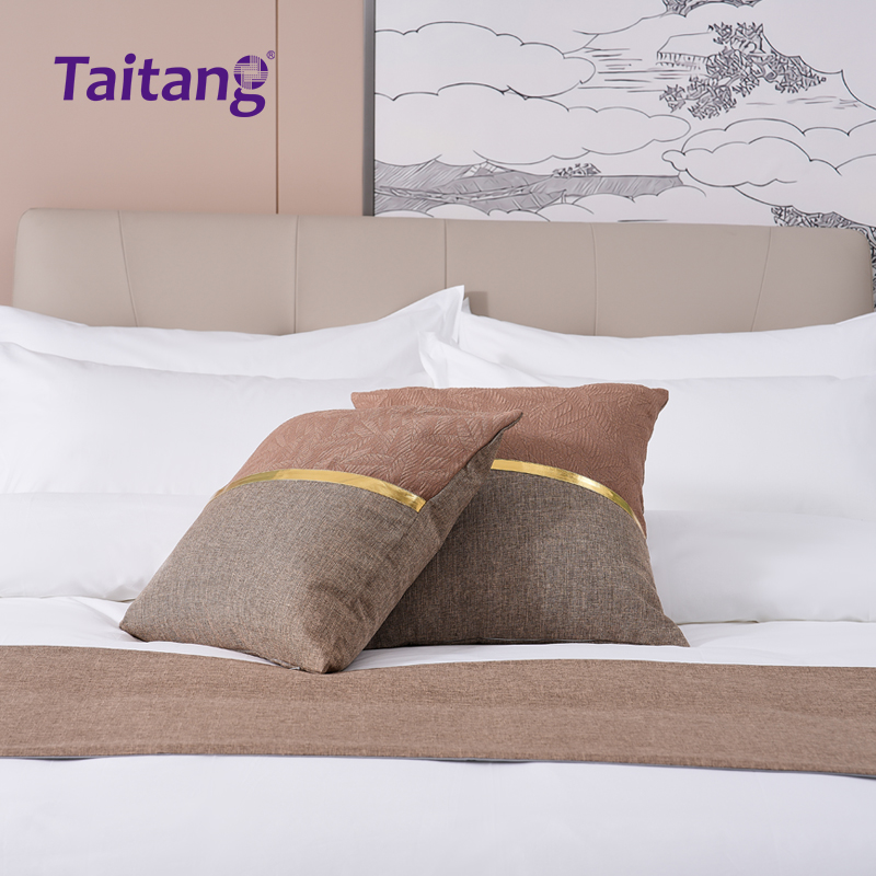 素棉叶语-轻奢酒店床旗抱枕套系列