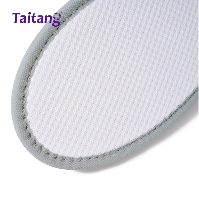 白色环保皮革酒店拖鞋一次性