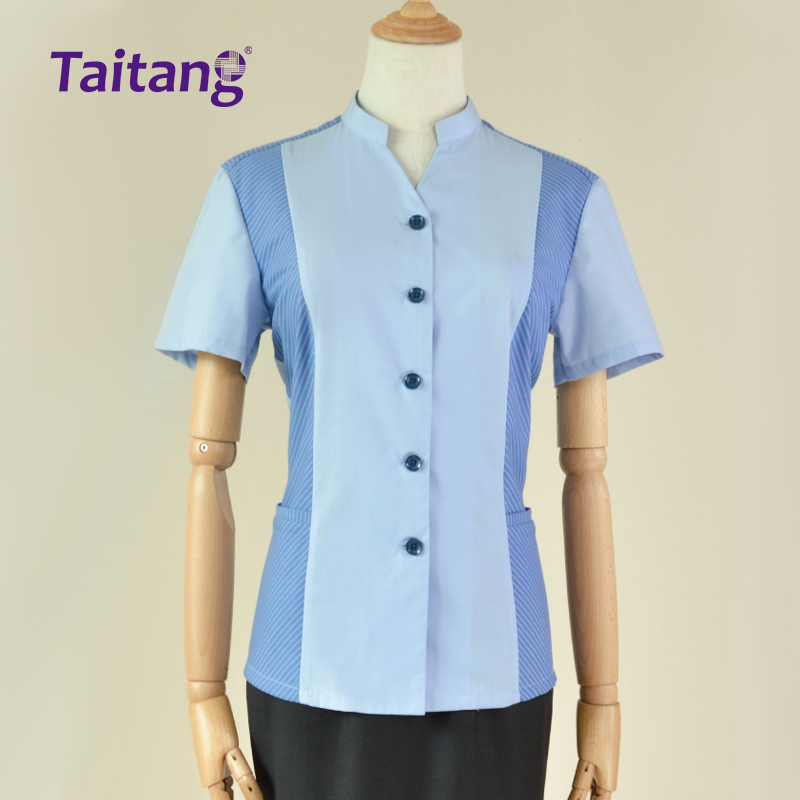 服务员夏季工服 酒店定制款