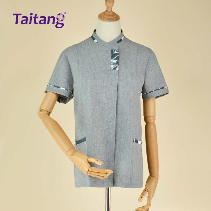 夏季工装定制款酒店前台服务员短袖