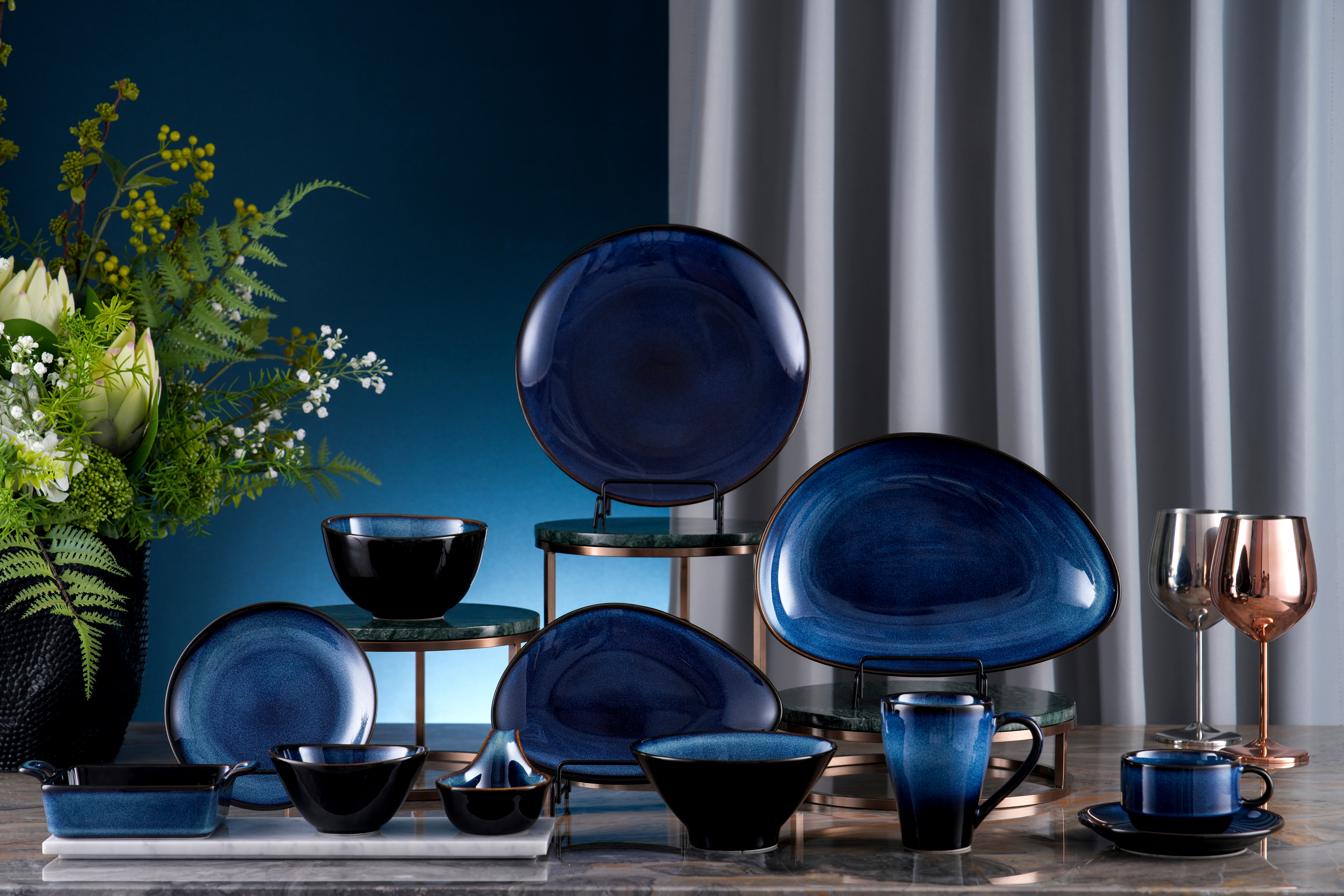 将东方雅致融进器皿|窑变釉陶瓷器皿5色系上新